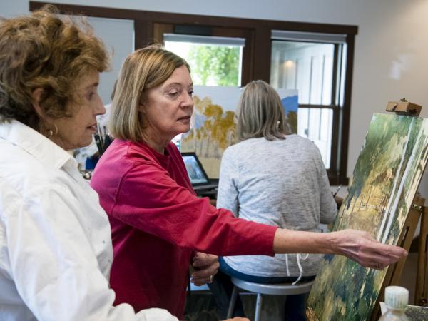 Connie Borup Oil Painting Class at Sun Valley Museum of Art