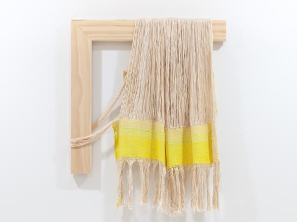 Frances Trombly, Weaving (Weld with Canvas Warp), 2015