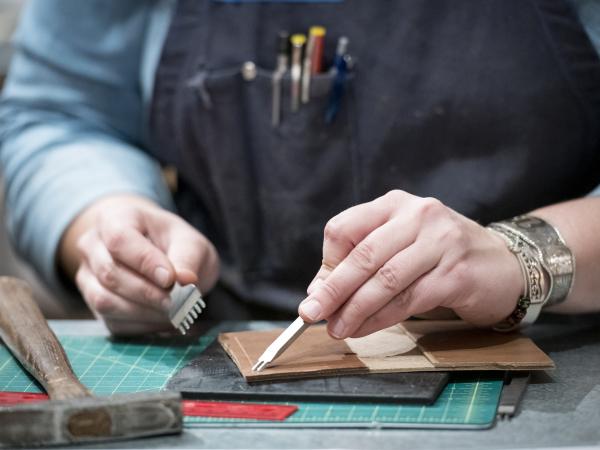 Hand-Stitched Leather Wallets with Morgan Buckert
